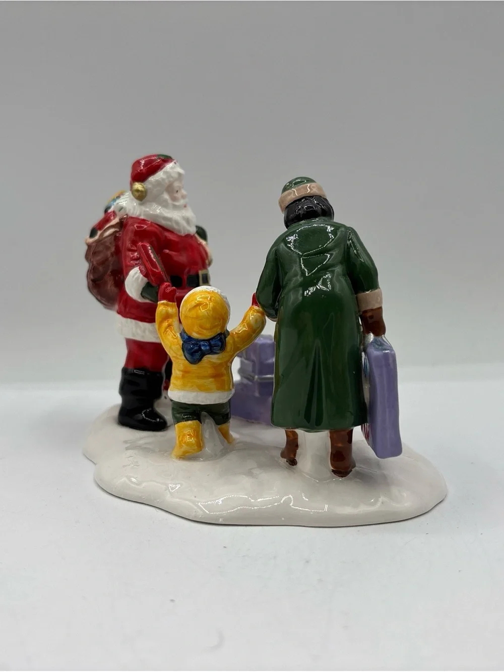 Department 56 1995 Vintage Original Snow Village A Visit With Santa 7544 Retired
